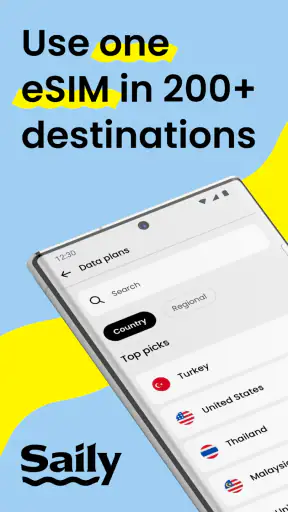 Saily: Travel eSIM & Data screenshot