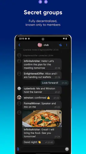 SimpleX Chat screenshot