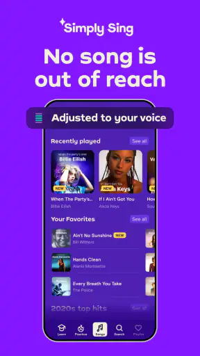 Simply Sing: My Singing App screenshot