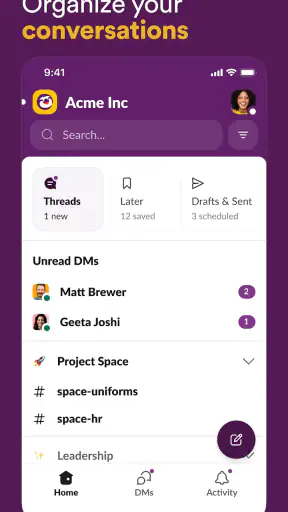 Slack screenshot