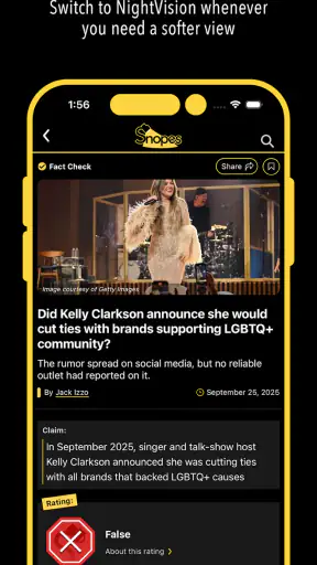 Snopes screenshot