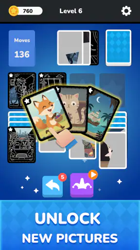 Solitaire - Puzzle Images screenshot