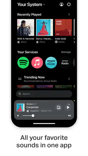 Sonos screenshot