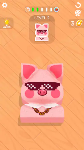 Sponge Art: Shape Puzzle screenshot