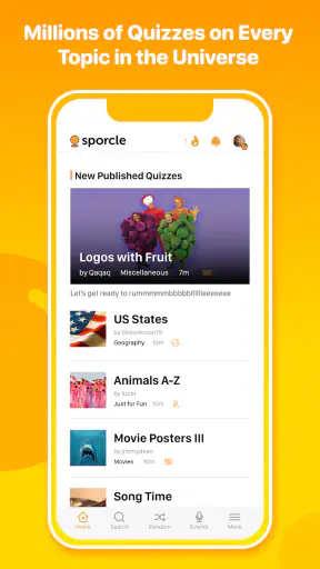 Sporcle : Play Trivia Quizzes screenshot