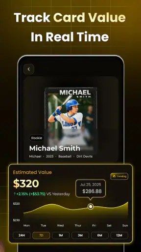 Sports Card Value Scanner screenshot