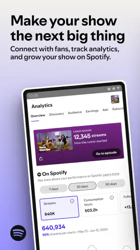 Spotify for Creators screenshot