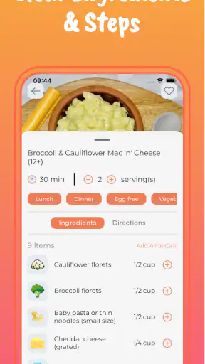 Start Solids & Baby Recipes screenshot