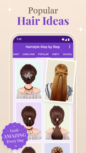 Step by Step Hairstyle App screenshot