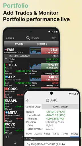 Stocks: Realtime Quotes Charts screenshot