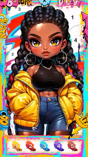 Street Art-Color by number screenshot