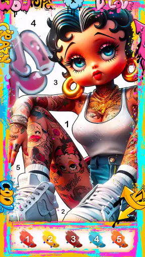 Street Art-Color by number screenshot