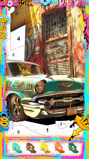 Street Art-Color by number screenshot