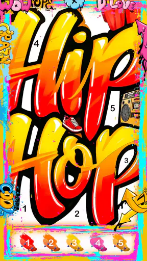 Street Art-Color by number screenshot