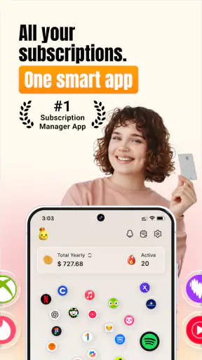 Subscription Manager: Reko screenshot