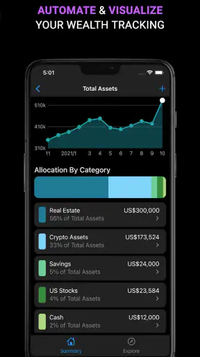 Sumio: Net Worth Tracker screenshot