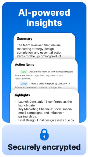 Summary - AI Note Taker screenshot