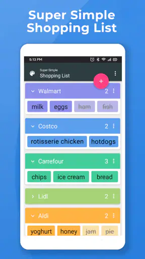 Super Simple Shopping List screenshot