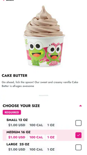 sweetFrog® screenshot