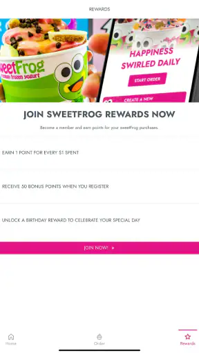 sweetFrog® screenshot