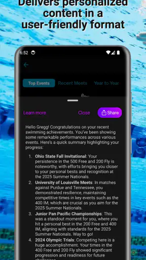 Swimmetry screenshot