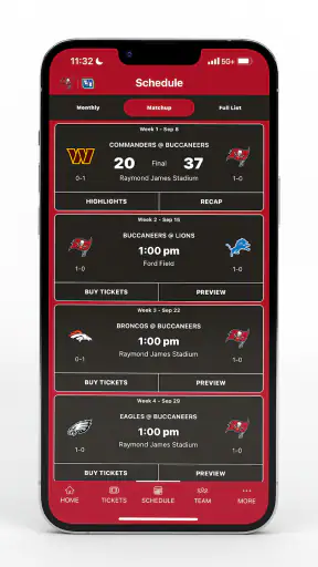 Tampa Bay Buccaneers Mobile screenshot