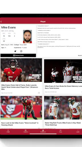 Tampa Bay Buccaneers Mobile screenshot
