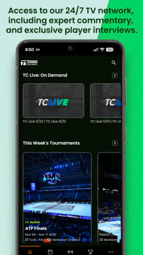Tennis Channel screenshot