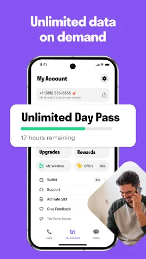 TextNow: Call + Text Unlimited screenshot