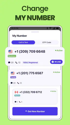 TextNum: Call + Text for Now！ screenshot