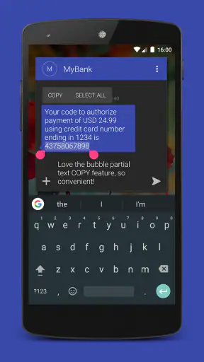 Textra SMS screenshot