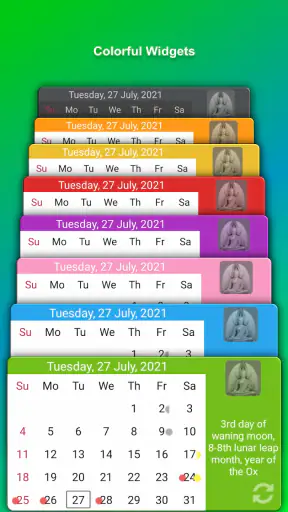 Thailand Buddhist Calendar screenshot