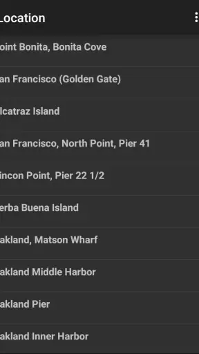 Tide Table Chart screenshot