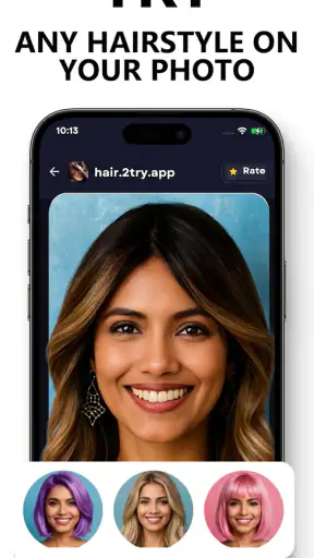 Try Hairstyles-AI Change Color screenshot