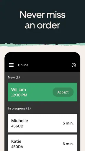 Uber Eats Order Manager screenshot