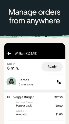 Uber Eats Order Manager screenshot