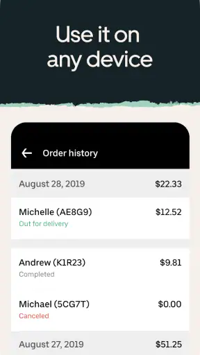 Uber Eats Order Manager screenshot