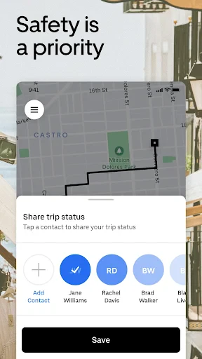 Uber - Request a ride screenshot