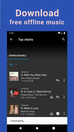 Unlimited MP3 Music Downloader screenshot