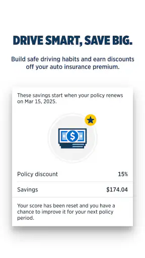USAA DriveSafe screenshot