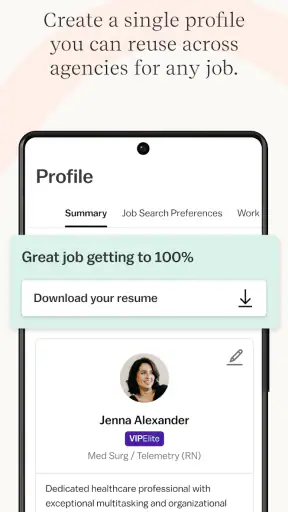 Vivian - Find Healthcare Jobs screenshot