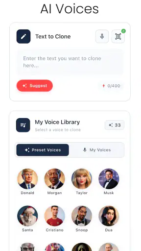 VoClone: AI Voice Changer screenshot