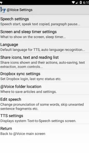 @Voice: Text to Speech Reader screenshot