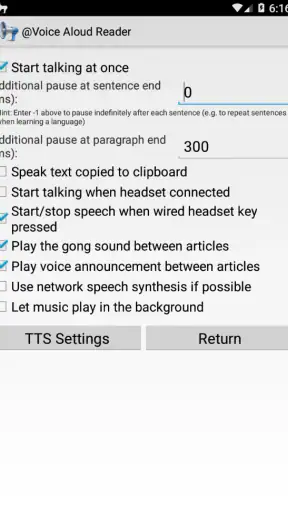 @Voice: Text to Speech Reader screenshot