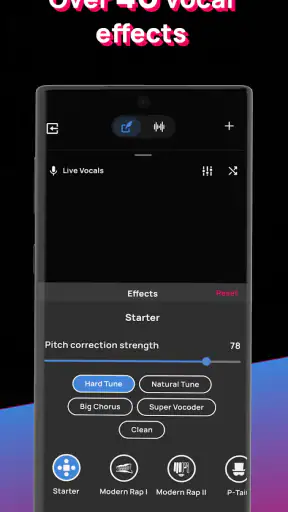 Voloco: Auto Vocal Tune Studio screenshot