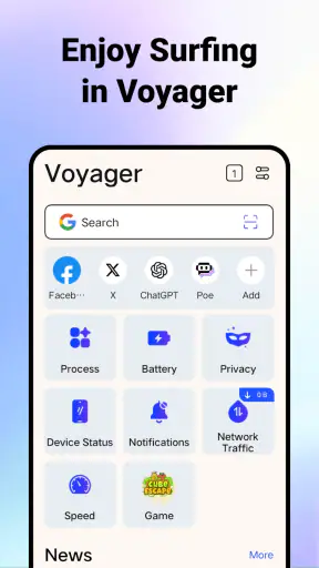 Voyager: AI Swift Browser screenshot
