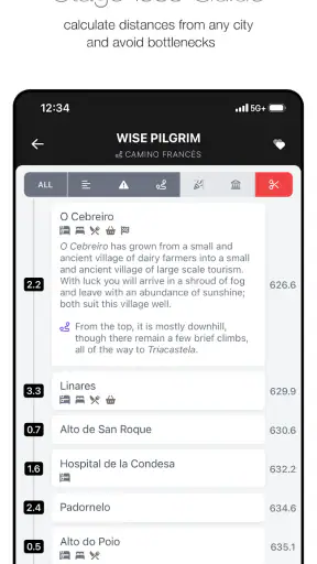 Wise Pilgrim Camino Francés screenshot