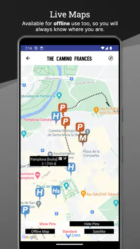 Wise Pilgrim Camino Portugués screenshot