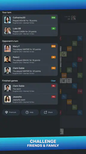 Wordfeud screenshot