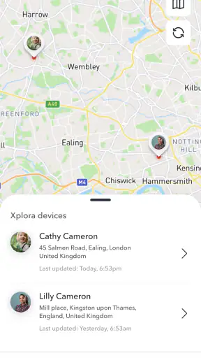 Xplora screenshot